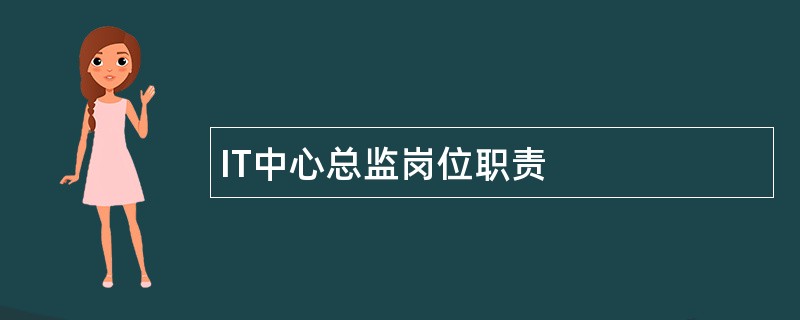 IT中心总监岗位职责