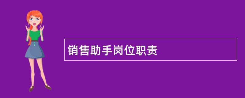 销售助手岗位职责