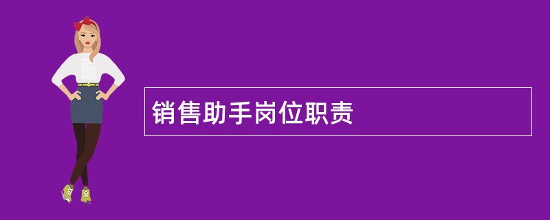 销售助手岗位职责