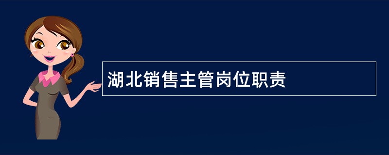 湖北销售主管岗位职责