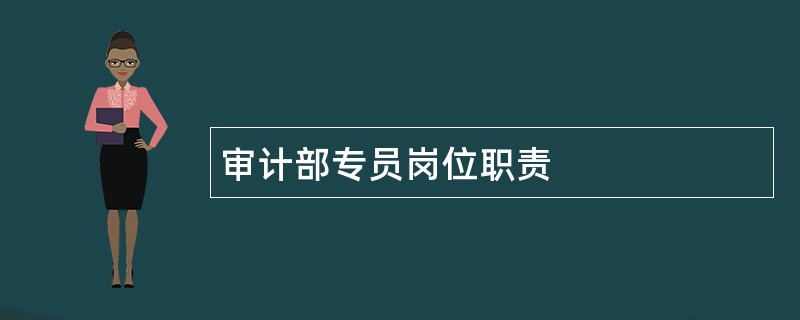 审计部专员岗位职责