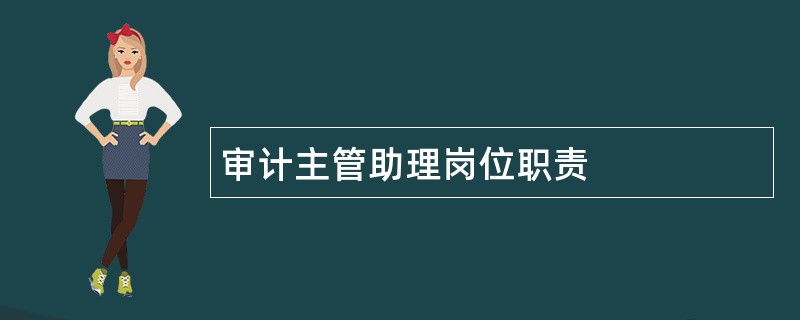 审计主管助理岗位职责