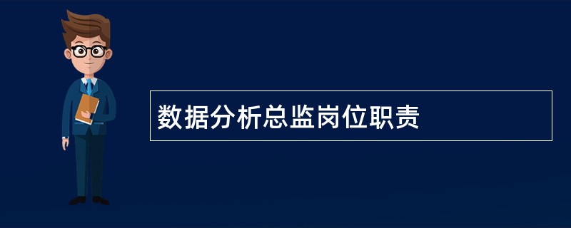 数据分析总监岗位职责