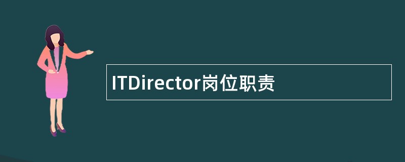 ITDirector岗位职责