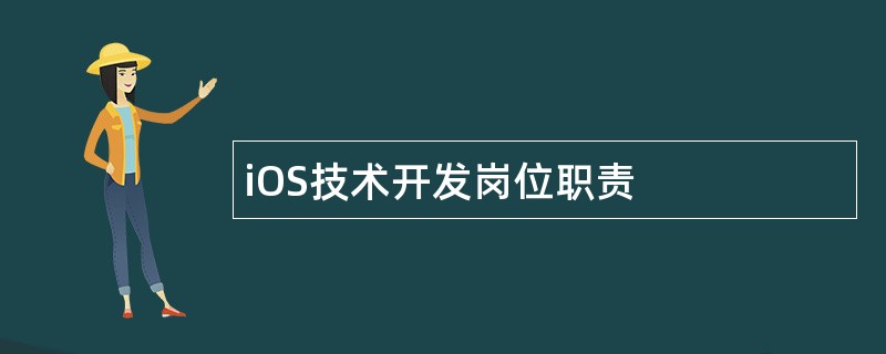 iOS技术开发岗位职责