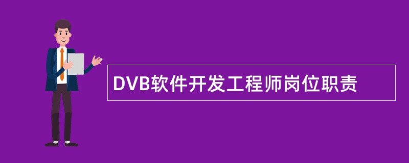 DVB软件开发工程师岗位职责