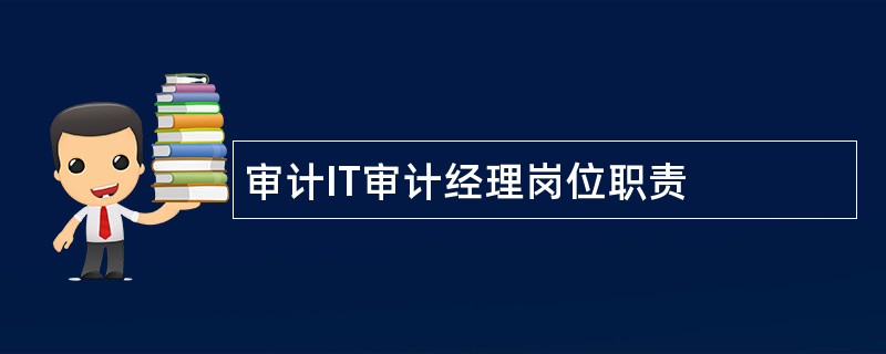 审计IT审计经理岗位职责