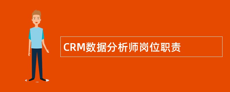 CRM数据分析师岗位职责