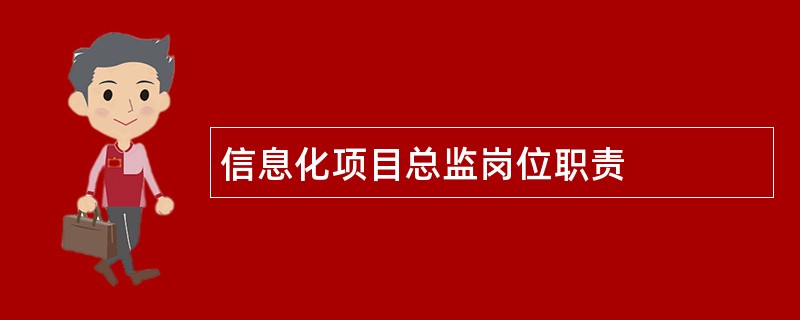 信息化项目总监岗位职责