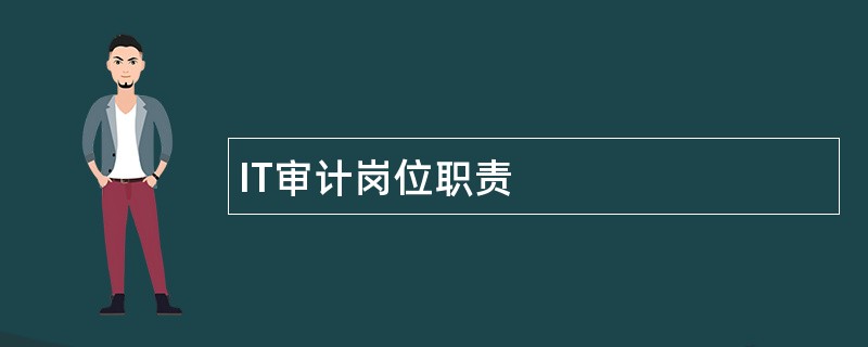 IT审计岗位职责