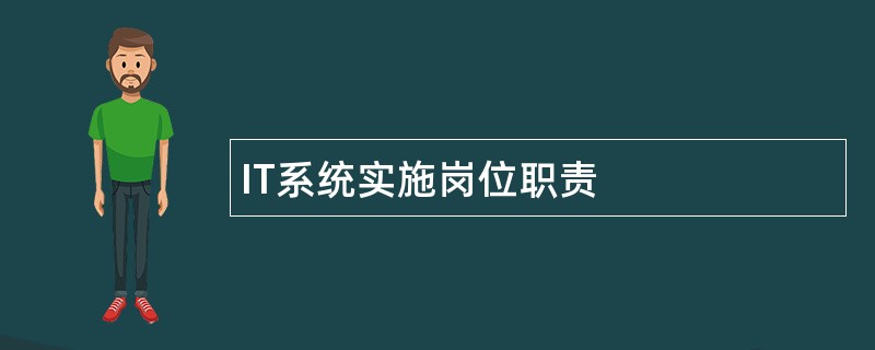 IT系统实施岗位职责