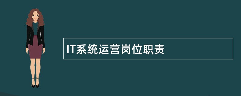 IT系统运营岗位职责