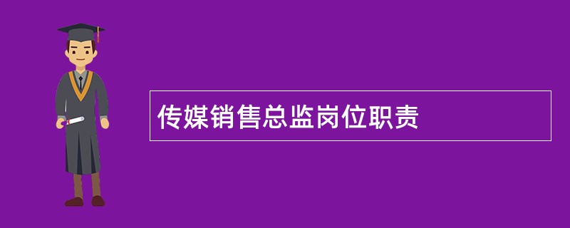 传媒销售总监岗位职责