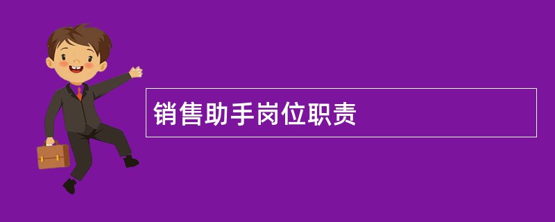 销售助手岗位职责