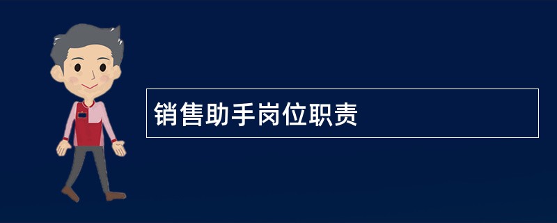 销售助手岗位职责