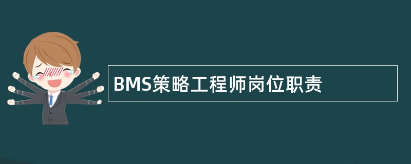 BMS策略工程师岗位职责