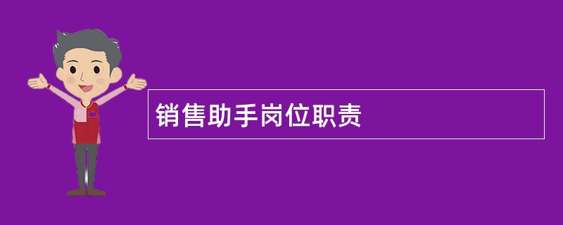 销售助手岗位职责