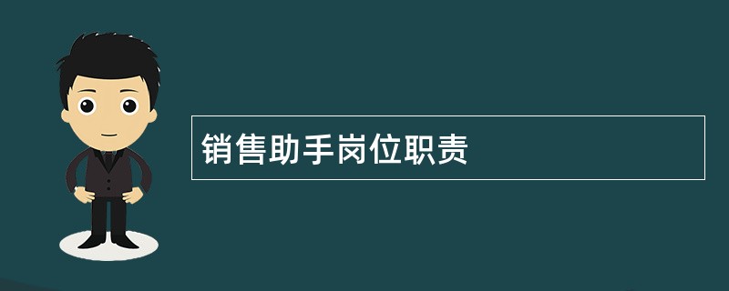 销售助手岗位职责