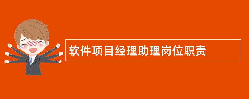 软件项目经理助理岗位职责