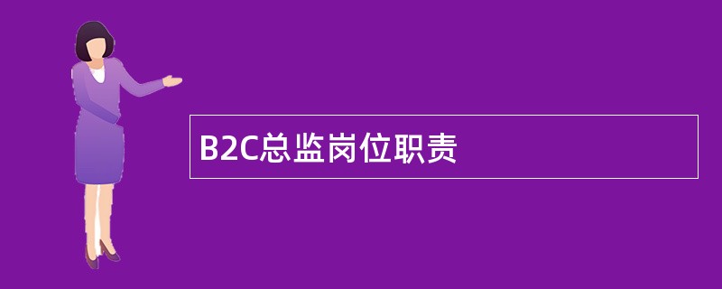 B2C总监岗位职责