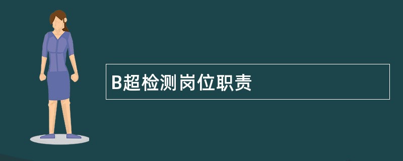 B超检测岗位职责