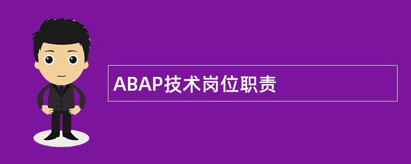 ABAP技术岗位职责