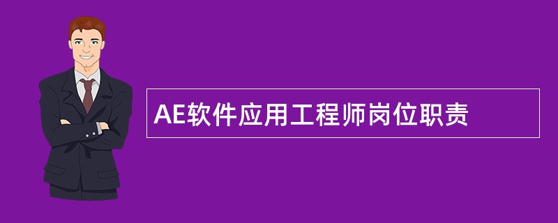 AE软件应用工程师岗位职责