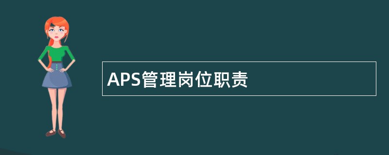 APS管理岗位职责