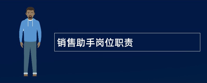 销售助手岗位职责