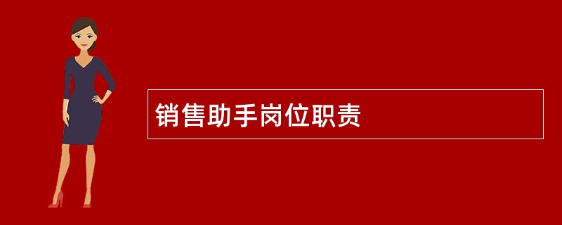 销售助手岗位职责