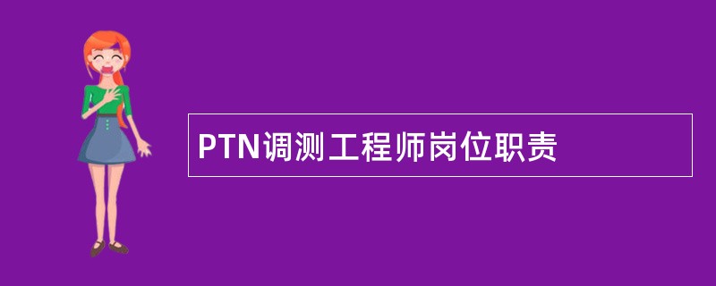 PTN调测工程师岗位职责