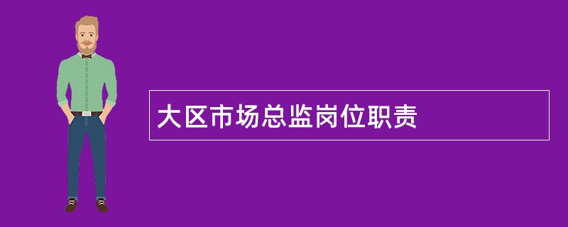 大区市场总监岗位职责