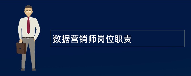 数据营销师岗位职责