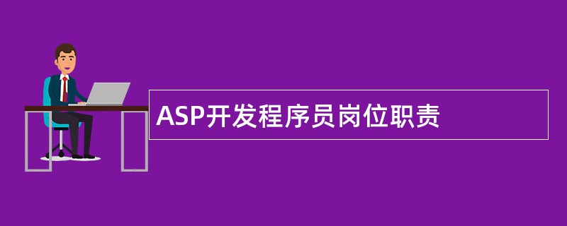 ASP开发程序员岗位职责