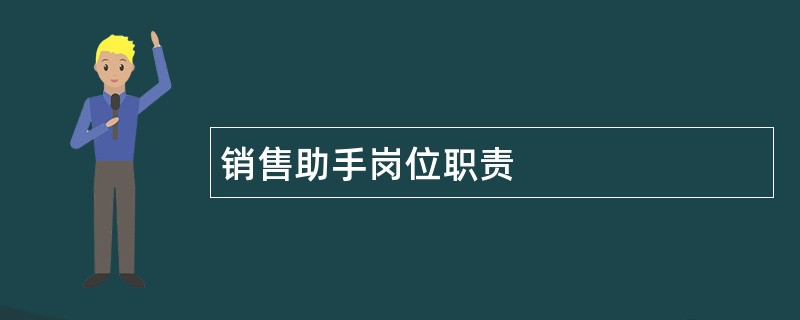 销售助手岗位职责