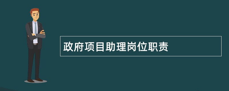 政府项目助理岗位职责