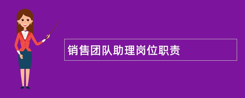 销售团队助理岗位职责