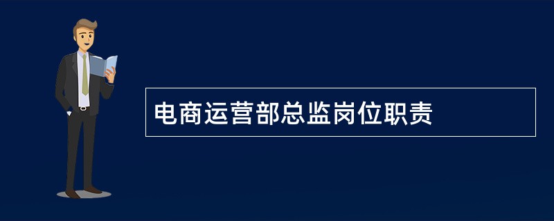 电商运营部总监岗位职责