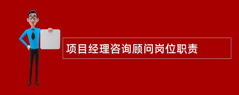 项目经理咨询顾问岗位职责