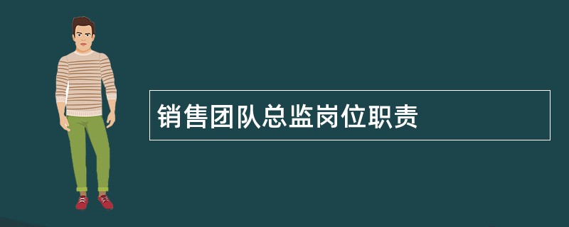 销售团队总监岗位职责