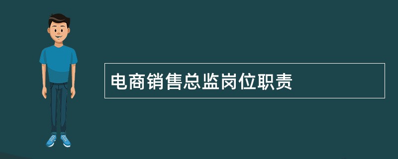 电商销售总监岗位职责