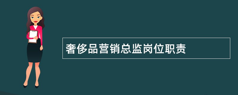 奢侈品营销总监岗位职责