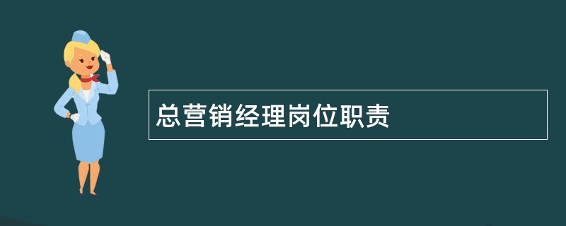 总营销经理岗位职责