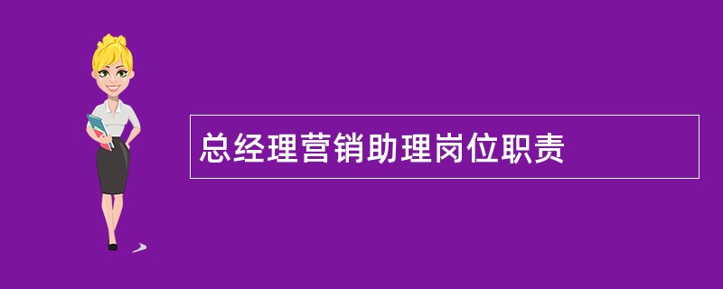 总经理营销助理岗位职责