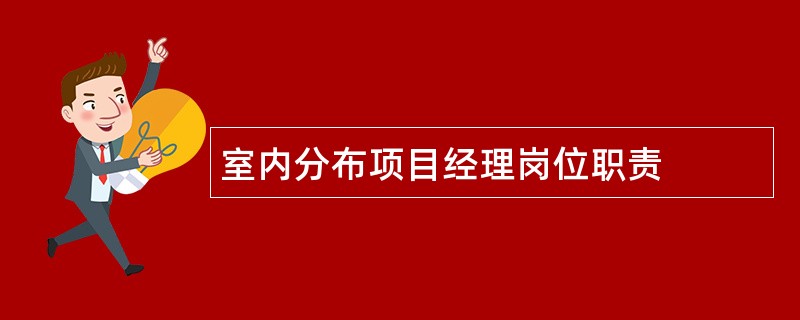 室内分布项目经理岗位职责