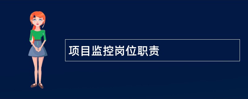 项目监控岗位职责