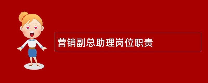 营销副总助理岗位职责