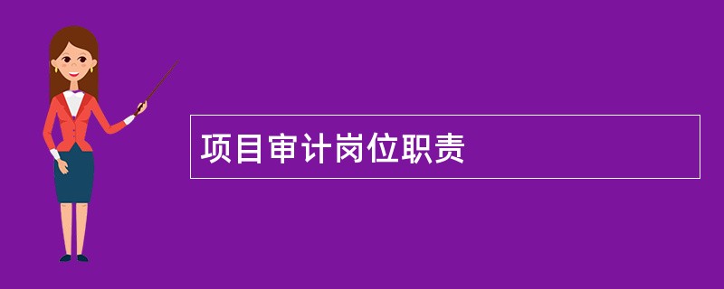 项目审计岗位职责