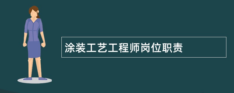 涂装工艺工程师岗位职责