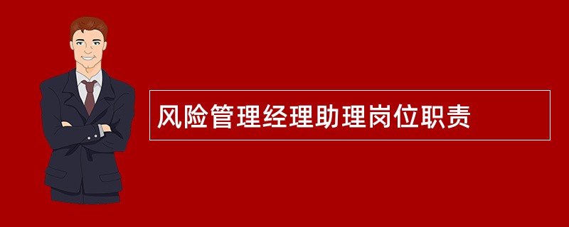 风险管理经理助理岗位职责